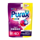 PUROX COLOR Laundry Capsules (40 Washes) Dual-Compartment Capsules for Coloured Clothes, Doypack