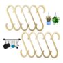 Pack of 10 S Hooks – Aluminum, Lightweight, Multi-Purpose