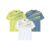 Pack of 3 Mens Graphic Print T-Shirts – Yellow White Blue