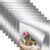 Pack of 8 Thick Acrylic Mirrors, Flexible Self-Adhesive Mirrors, Frameless Wall Mirror for Bathroom, Bedroom, Wardrobe, Home (2 mm, 8 Pieces, 20 x 20 cm)