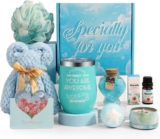 Pamper Gift Set for Women with Tumbler, Luxury Bath and Spa Gift Box, Self Care Relaxation Gifts for Her, Birthday Gifts for Mum, Wife, Sister, Best Friend and Colleague