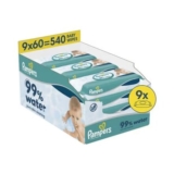 Pampers 99 Percent Water Plastic Free Baby Wipes
