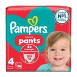 Pampers Baby-Dry Nappy Pants Size 4, 38 Nappies