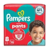 Pampers Baby Dry Nappy Pants Size 8, 19kg X22