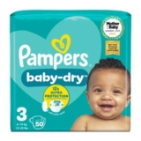 Pampers Baby-Dry Size 3, 50 Nappies
