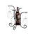 Panacea Black Gloss Freestanding Wine glass & bottle rack, (H) 310mm x (W) 20mm