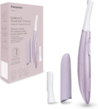 Panasonic ES-WF71-V503 Eyebrow & Facial Hair Trimmer for Women, Eyebrow Shaper, Flexible Head, Hypoallergenic Stainless Steel, AAA Battery Operated, Light Purple