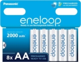 Panasonic Eneloop 8 Pack AA or AAA Ni-MH Rechargeable Batteries – £13.72 Max Subscription ( Prime / 2000mAh / Up 2100 cycles )