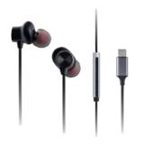 Panasonic RP-TCM225DEK USB-C Earbuds, In-Ear Earbuds, Wired Headphones with Built-in Microphone & Control