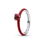 Pandora Heart Red Crystal Ring – Sterling Silver – 193088C05