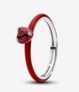 Pandora Silver Red Chakra Heart Ring – Sizes 52, 54 & 56
