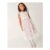 Pansy Embroidered Tulle Dress Pink