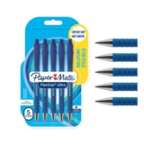 Paper Mate Flexgrip Ultra Retractable Ballpoint Pens, Blue, 5 Count