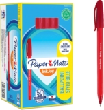 Paper Mate InkJoy 100ST Ballpoint Pens Medium Point (1.0 mm) Red 50 Count