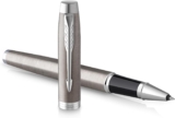 Parker IM Rollerball Pen Stainless Steel with Chrome Trim Fine Point with Black Ink Refill Gift Box