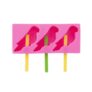 Parrot Ice Lolly Popsicle Mould Set, With Reusable Moulds & Sticks