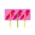 Parrot Ice Lolly Popsicle Mould Set, With Reusable Moulds & Sticks
