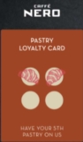 Pastries Loyalty Card – Earn 4 Stamps for a Free Pastry Via App