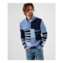 Patched to Perfection Knitted Funnel Neck Top