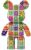 Patchwork Building Block Bear Sculpture 27cm Tall 2500 PCS Colorful Brick Figure, Mosaic Style Bear, DIY Collectible Display Art Toy, Creative Gift for Teens & Adults