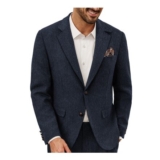 Paul Jones Mens Vintage Wool-Blend Tweed Blazer