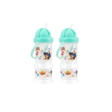 Paw Patrol Sipper N Snacker Teal 2-Pack Water Bottles, 300ml