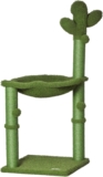 PawHut Cactus Cat Tree Tower for Indoor Cats Hammock Bed 40 x 40 x 96 cm