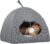 PawHut Cat Cave, Cat House with Removable Cushion for Indoor Kittens