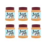 Peamutt Dog Peanut Butter Peanut Butter Dog Treat No Added Sugar and Salt No Sweeteners Dog Friendly Texture, pack of 6