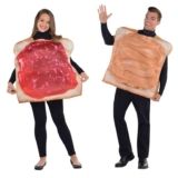 Peanut Butter & Jelly Sandwich Adult 2 Pack Fancy Dress Outfits