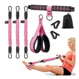 Pedal Resistance Bands with Handles, 20-90 Lb, 7-Level Pilates Set