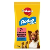 Pedigree Rodeo Duos – Dog Treats – with Chicken and bacon – 70 Sticks (Pack of 10) – Prime Deal