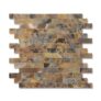 Peel-and-Stick Stone Tile Backsplash, 12×12, 20 Sheets, Brown Stone