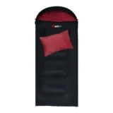Peirhw XL Extra Wide 3-Season Sleeping Bag with Pillow