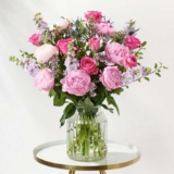 Peony Party Flowers – Free Lindt Lindor Mini Milk Chocolates – With Code