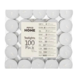 Pepco Unscented Tealights (Pack of 100)