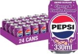 Pepsi Cherry & Vanilla Ice Cream Flavour Cola 330ml Can 24 Pack