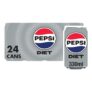 Pepsi Diet Cola, 330ml Can, 24 Pack (£7.60/£6.80 S&S)