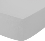 Percale Extra Deep 16inch/40CM Fitted Sheet – Easycare Non iron and Anti Wrinkle Easy Iron Deep Fitted Sheet (Silver, Super King)