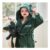 Personalised Forest Green Fleece Robe with Ears