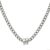 Personalised Mens Necklace Name Engraved, Stainless Steel Cuban Chain Necklace with Bead Black Silver, Gift for Dad Grandpa Fathers Day