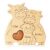 Personalised Wooden Highland Cow Family Puzzle with Custom Name