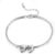 Personalized Ankle Bracelet for Women with Name Birthstone Stainless Steel Heart Pendant for Mom Daughter Grandma Gift for Christmas Mothers Day