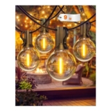Pesken Outdoor String Lights, Mains-Powered, 30ft/9m Festoon
