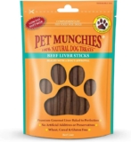 Pet Munchies Beef Liver Sticks Dog Treats (90g) x16 packs (see description)