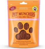 Pet Munchies Chicken and Sweet Potato Dog Treats, Healthy Grain Free Dental Sticks with Natural Real Meat 90g