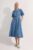 Petite Denim Soft Wash Short Sleeve Belted Midi Dress in sizes 4 – 8 (Petite) or 6 (Regular) w/Code