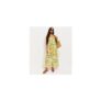 Petite Yellow Pineapple Print Beach Maxi Dress