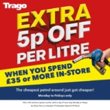 Petrol 139.9 Diesel 156.9 With Instore Spending of £35 Across Mon – Fri (Newton Abbot)