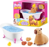 Pets Alive Mommy Capybara and Baby Surprise by ZURU – Robotic Walking Mommy Capybara with Baby Cappybara Toys, For Girls 3